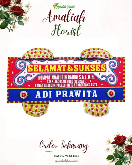 Papan Bunga Ucapan Selamat Lolawang