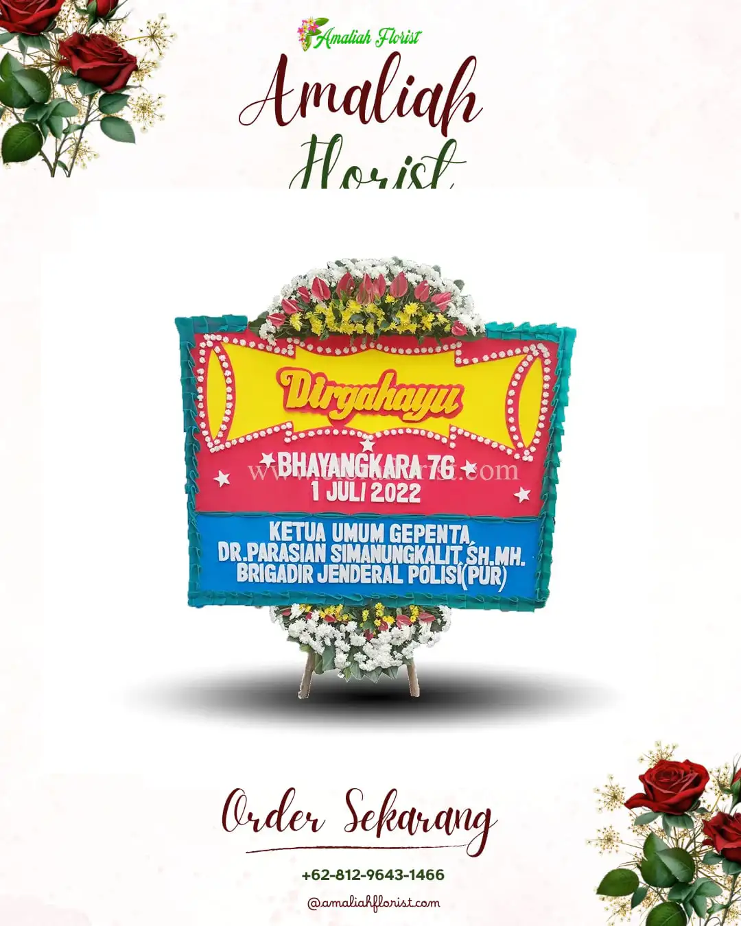 Papan Bunga HUT Ulang Tahun Lolawang